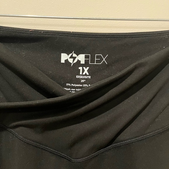POPFLEX Black Flared Leggings - Picture 3 of 5